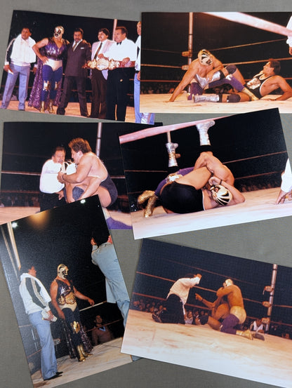 1988 ★IWA★ Mil Mascaras vs Enrique Vera Match photo set