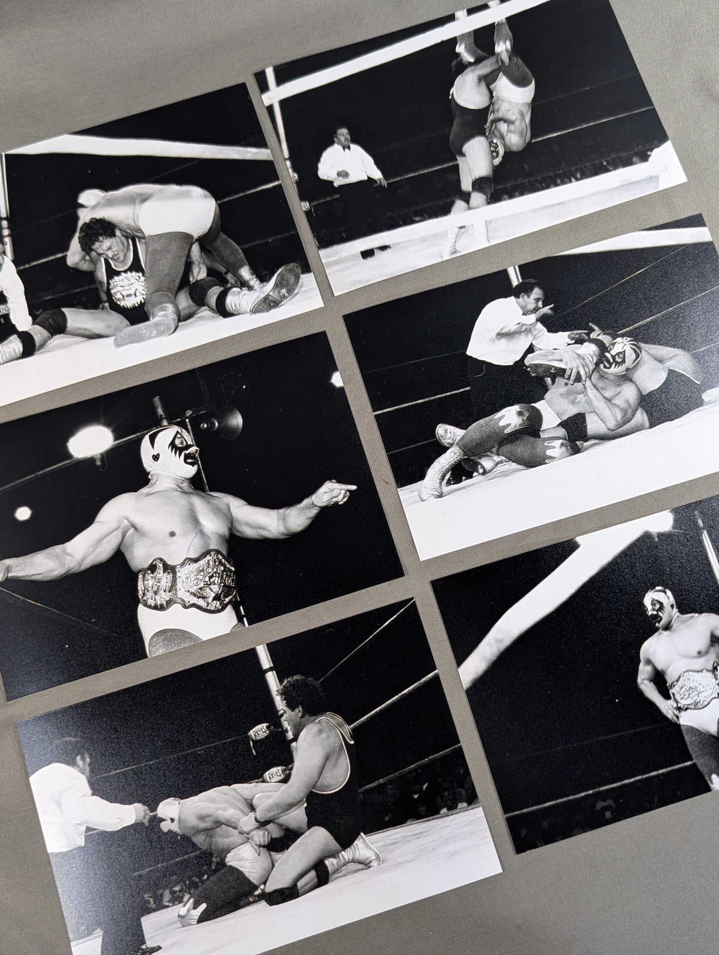 1988 ★IWA★ Mil Mascaras vs Enrique Vera Match photo set