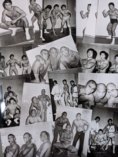 Japanese fighters in Mexico Black and White match photos set of 38