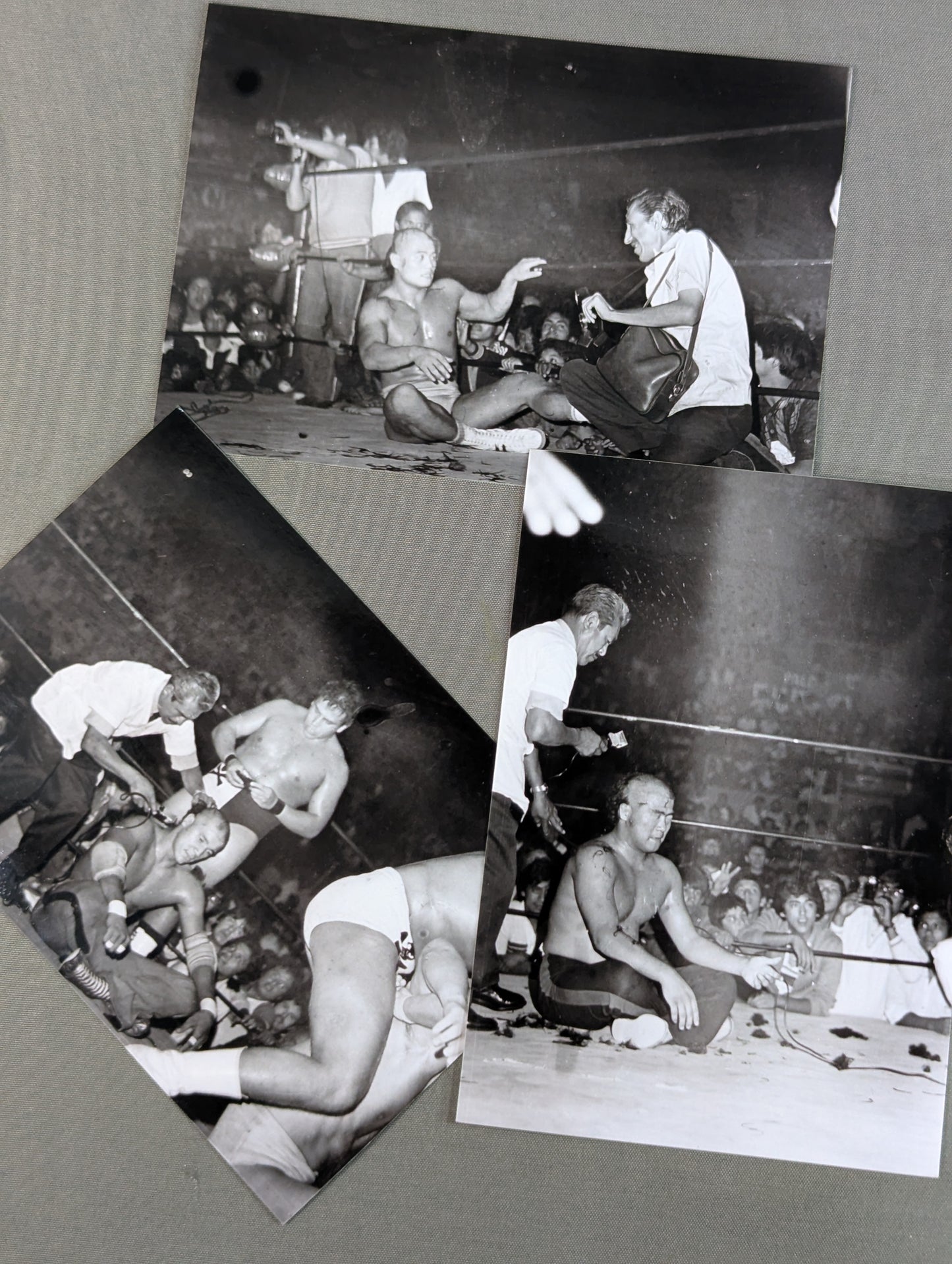 Japanese fighters in Mexico Black and White match photos set of 38