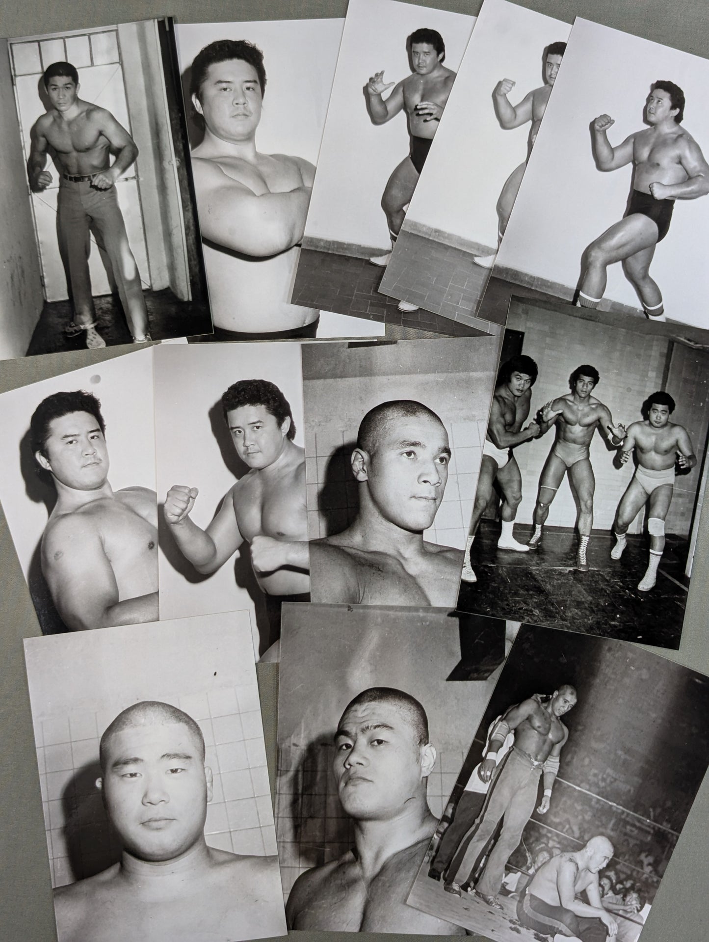 Japanese fighters in Mexico Black and White match photos set of 38