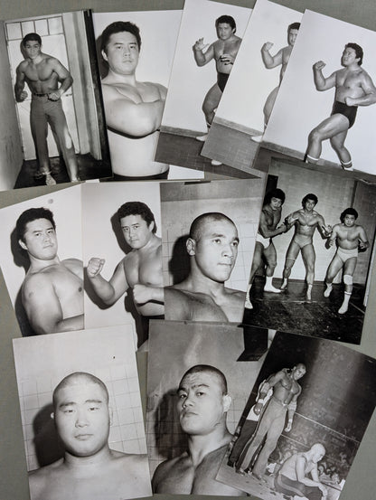 Japanese fighters in Mexico Black and White match photos set of 38