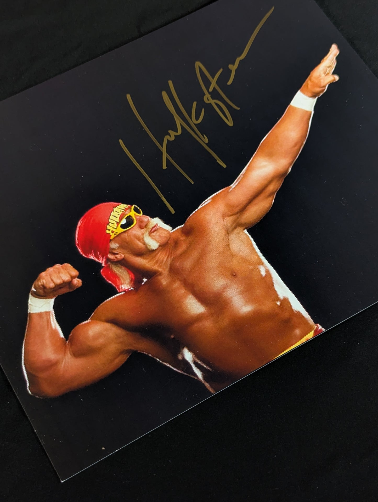 Hulk Hogan  hand signed autograph Pro-Photo 