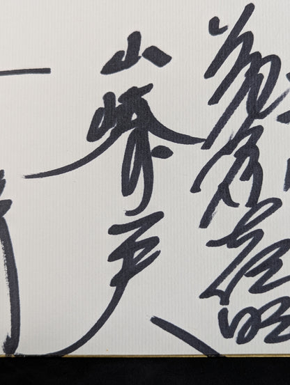 ★新日提携時代★ UWF戦士 寄せ書き(専用色紙)