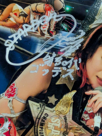上谷沙弥＆林下詩美 直筆Wサイン入り 記念フォトフレーム Goddesses Of Stardom