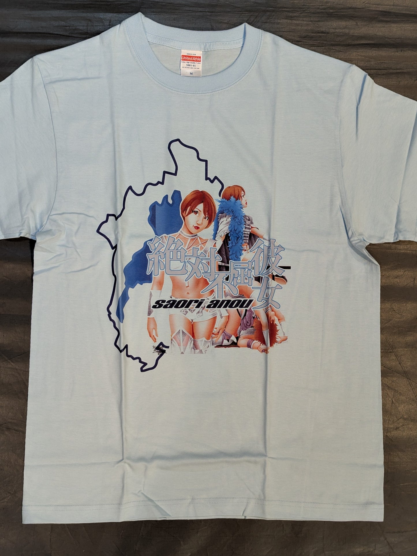 安納サオリ イラストTシャツ(限定Ver / ライトブルー)