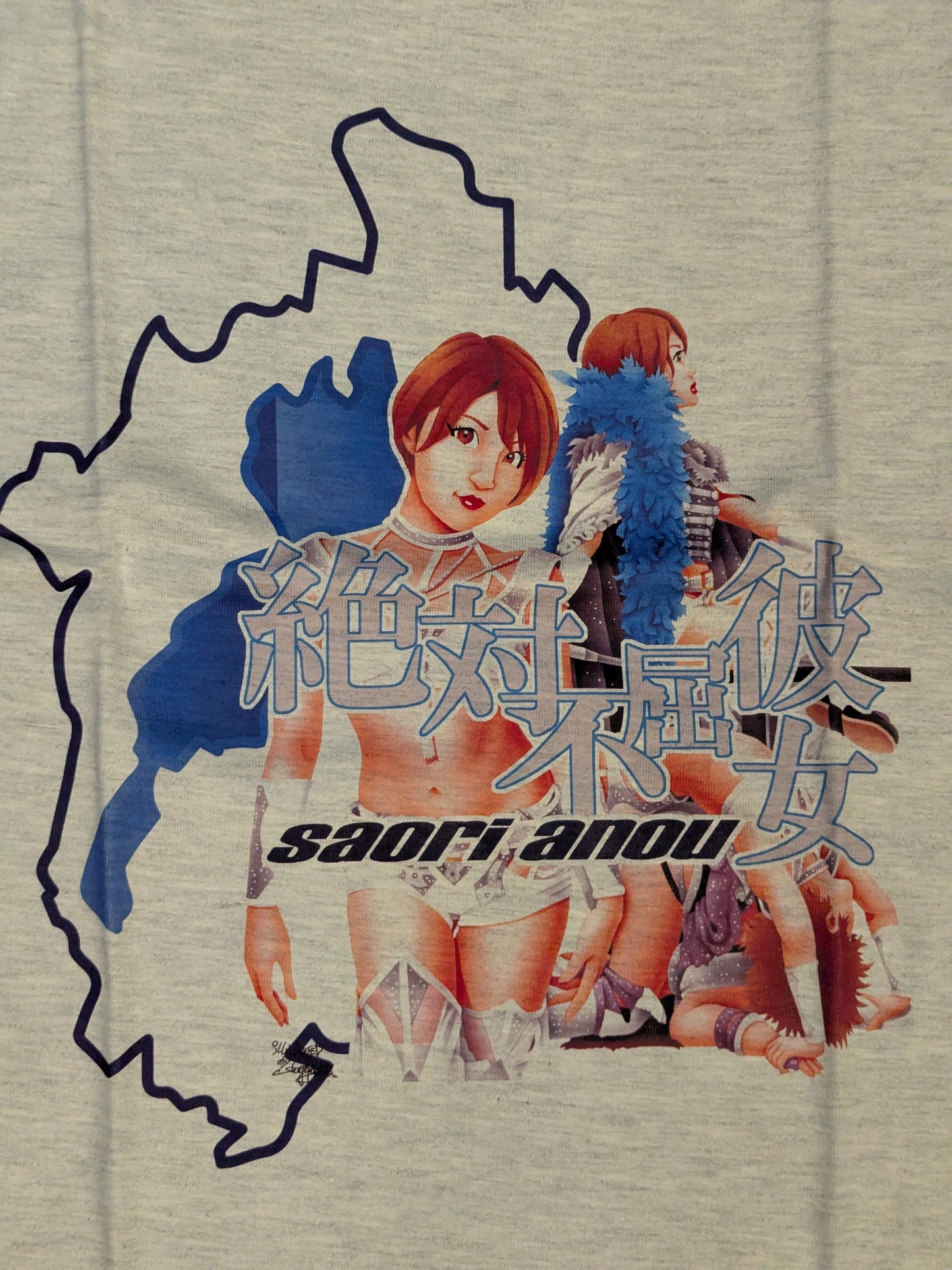 Saori Anou  Illustration T-Shirt (Limited Ver / Gray)