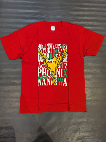 Miyuki Takase "4th ANNIVERSARY" T-shirt (Red)