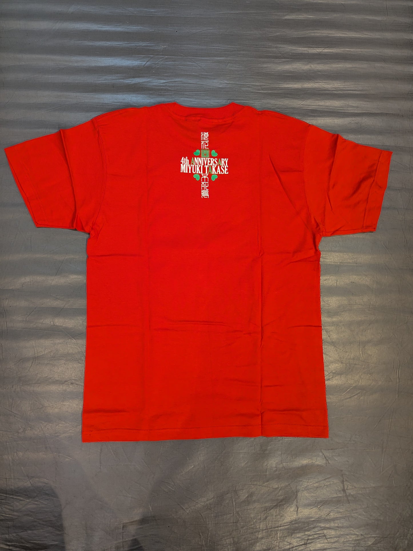 Miyuki Takase "4th ANNIVERSARY" T-shirt (Red)