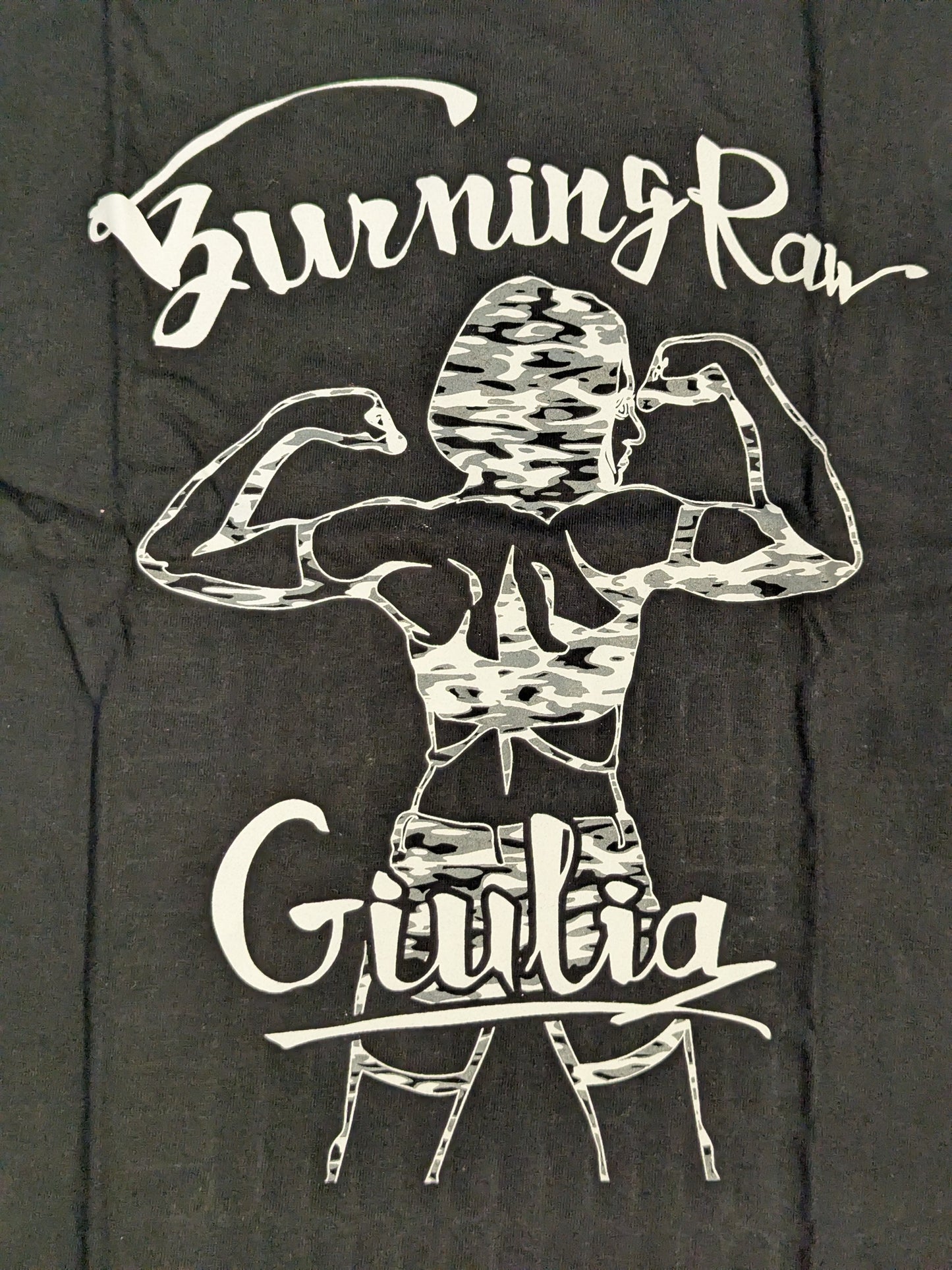 Giulia "Burning Raw Giulia" T-shirt (Black)