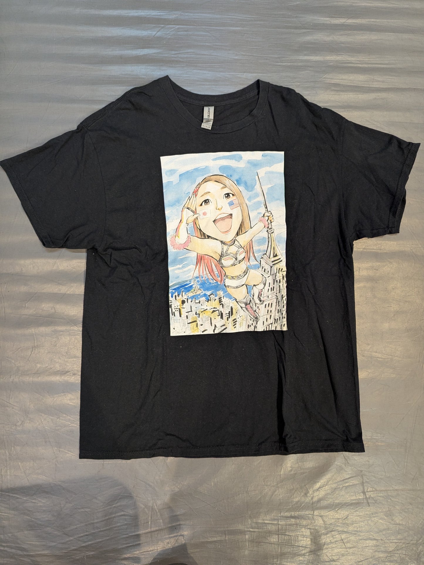Jungle Kyona 'U.S. Trip Commemoration' Illustration T-Shirt