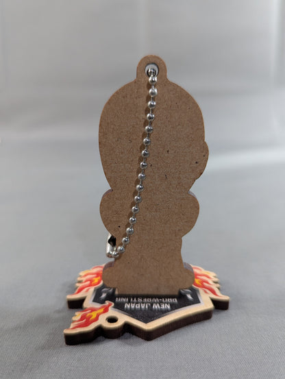 BUSHI Mobagacon Wooden Stand Keychain