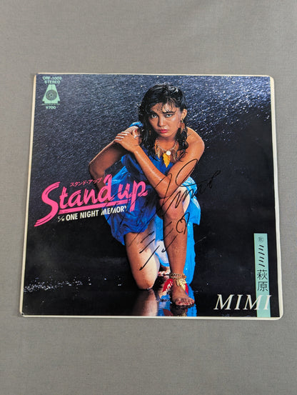 【hand signed autograph】 Stand-Up / Mimi Hagiwara
