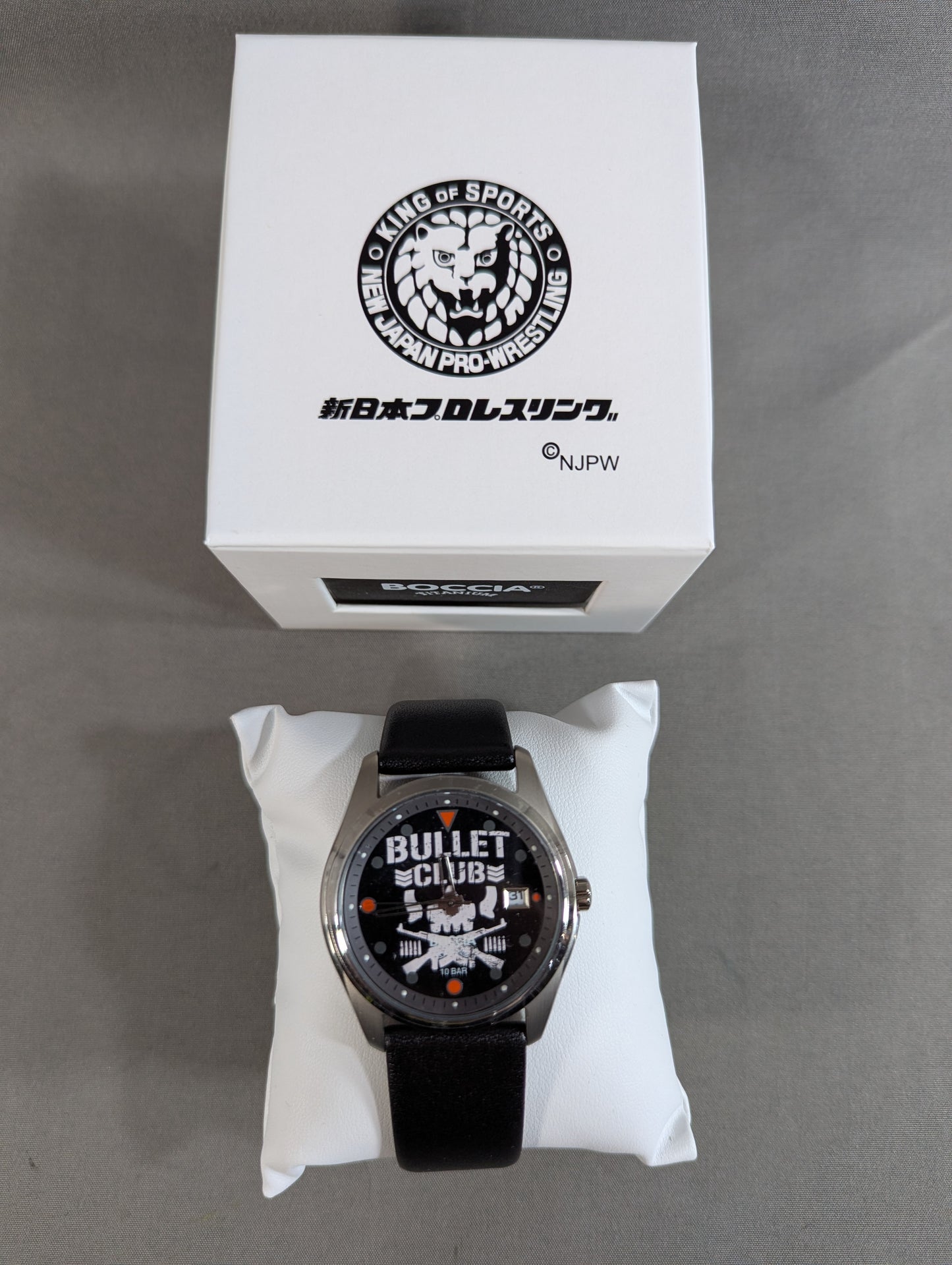 ★ New Japan Pro Wrestling × BOCCIA★ BULLET CLUB TITANIUM wristwatch