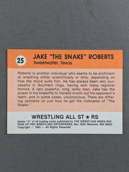 ★1983 Wrestling ALL STARS Series A★ Jake Roberts