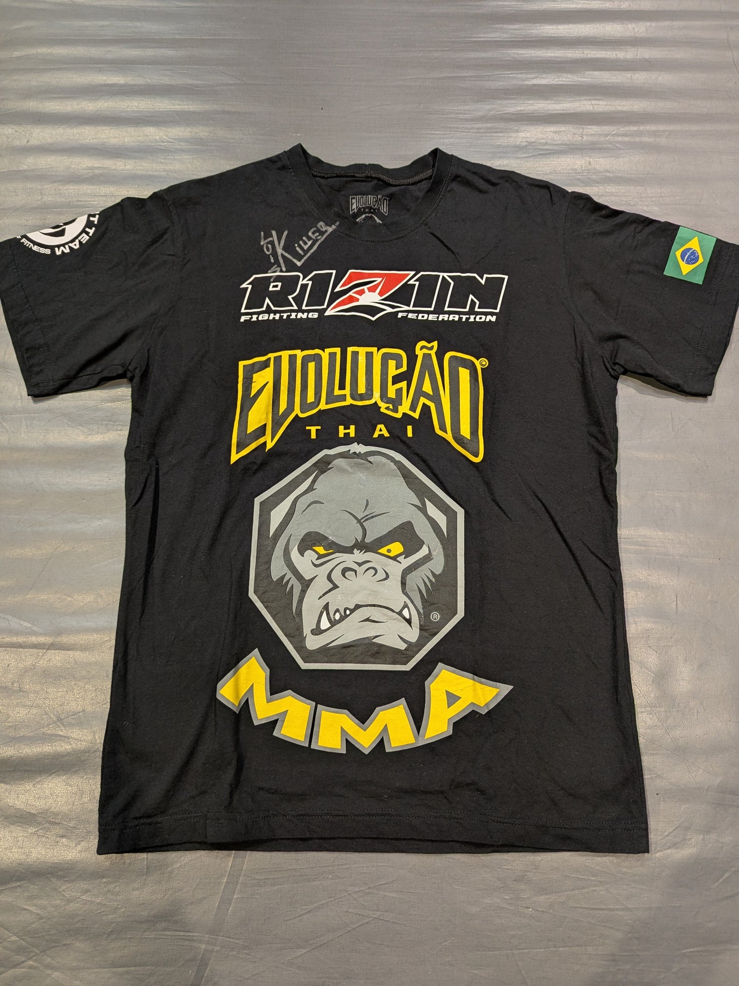 【hand signed autograph】 Luis Gustavo "RIZIN EVOLUCAO THAI MMA" T-shirt
