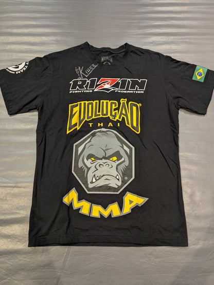 【hand signed autograph】 Luis Gustavo "RIZIN EVOLUCAO THAI MMA" T-shirt