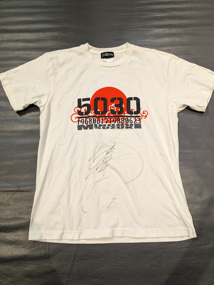 【hand signed autograph】 Minoru Suzuki "5030" T-shirt (White)