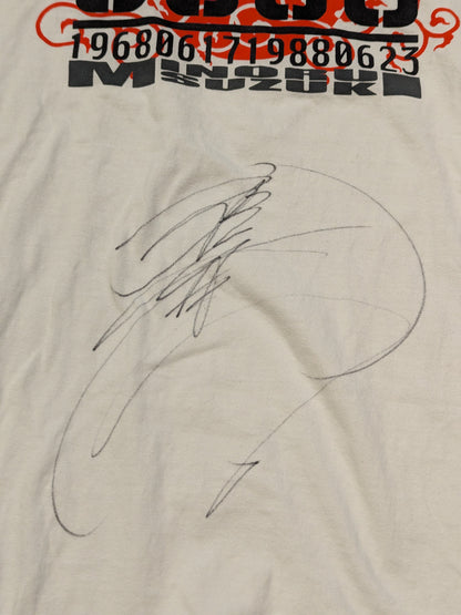 【hand signed autograph】 Minoru Suzuki "5030" T-shirt (White)