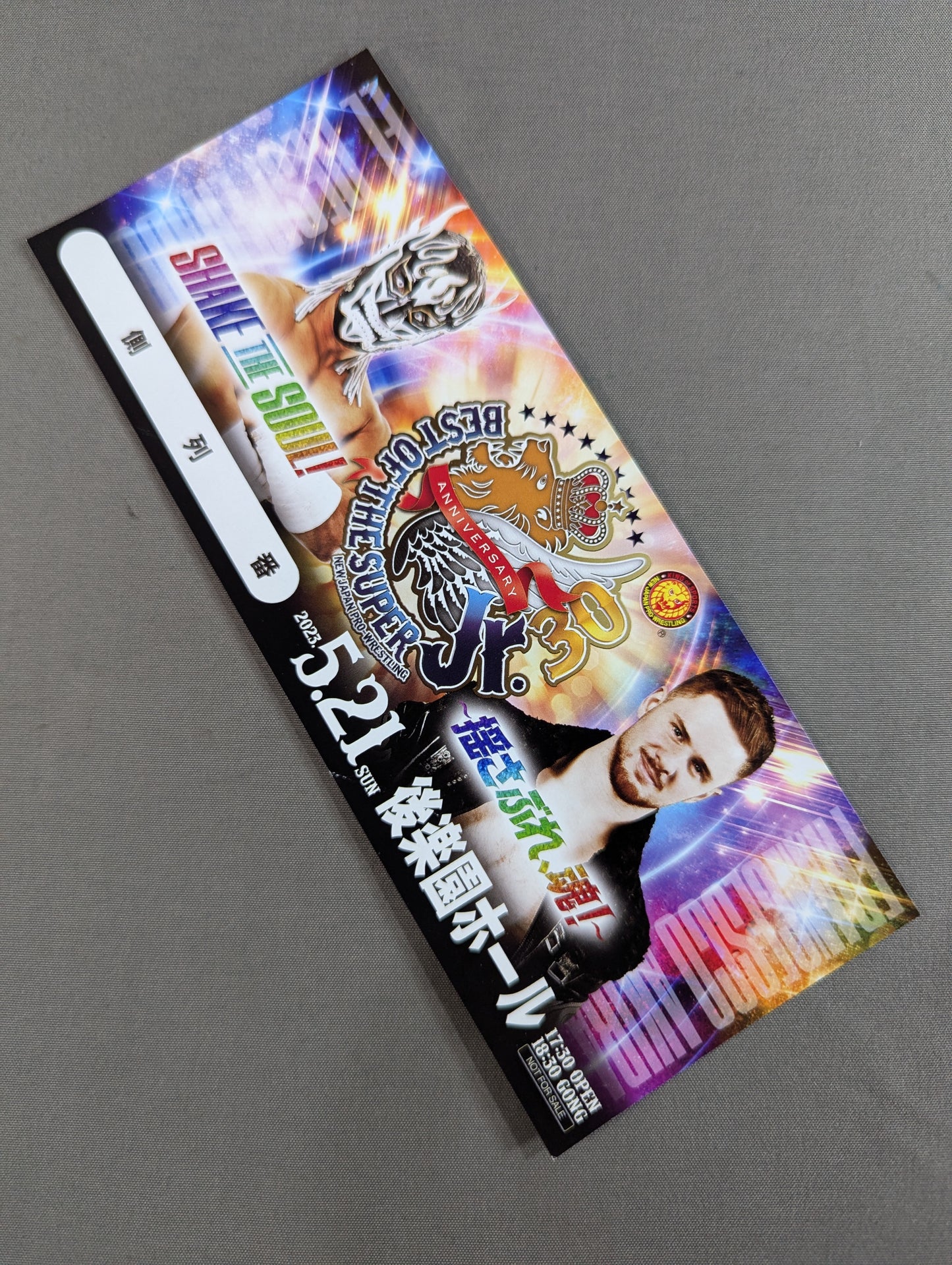 ★ ★ not sold in stores New Japan Pro Wrestling  5.21 Korakuen Hall BEST OF THE SUPER Jr.30 Commemorative Ticket