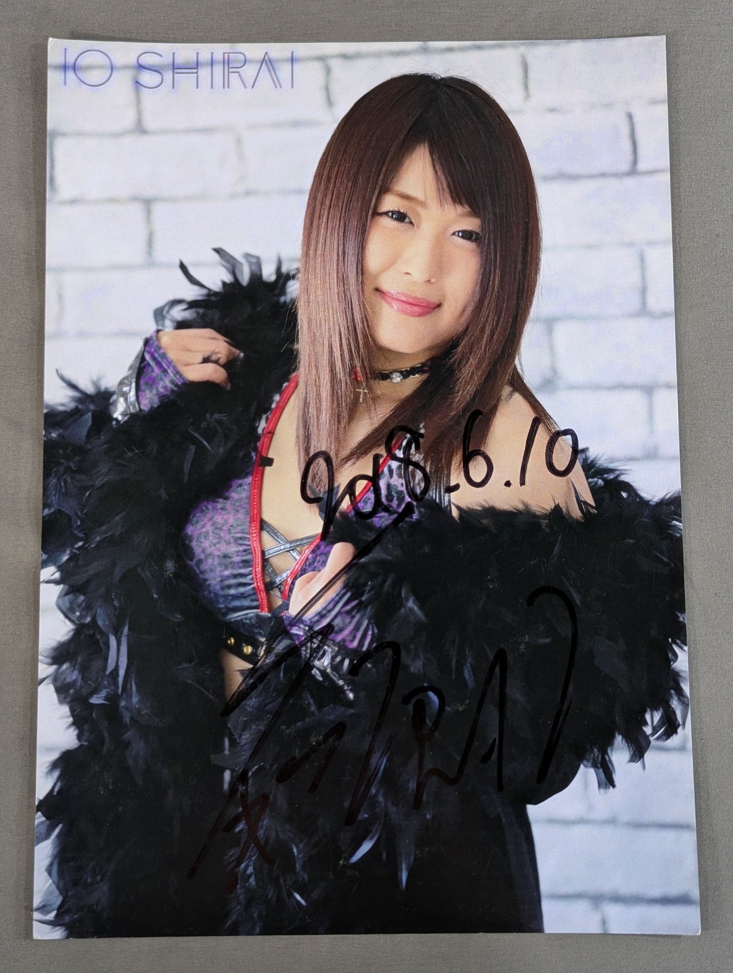 Io Shirai (Iyo Sky)  hand signed autograph Pro-Photo (H-1)
