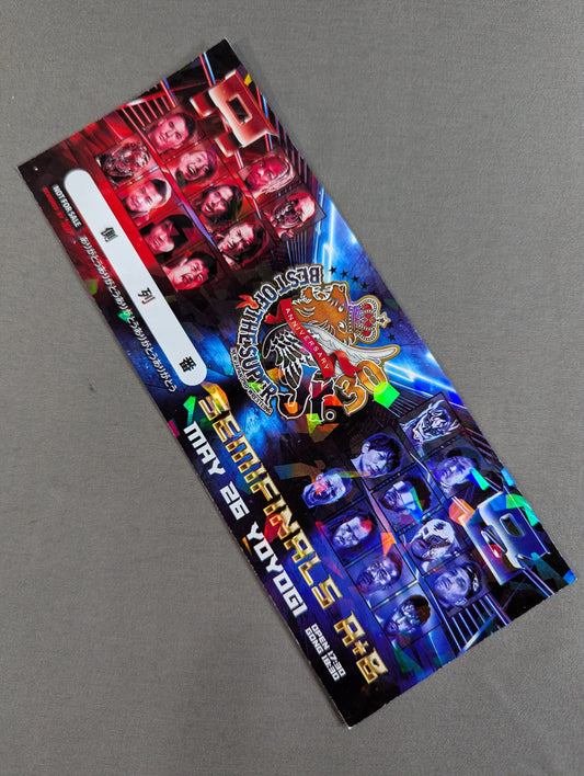 ★ ★ not sold in stores New Japan Pro Wrestling 5.26 National Yoyogi Gymnasium Second Gymnasium BEST OF THE SUPER Jr.30 Commemorative Ticket