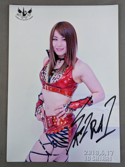 ★LAST MATCHE OF STARDOM★ Io Shirai (Iyo Sky) hand signed autograph  Pro-Photo  (H-5 )