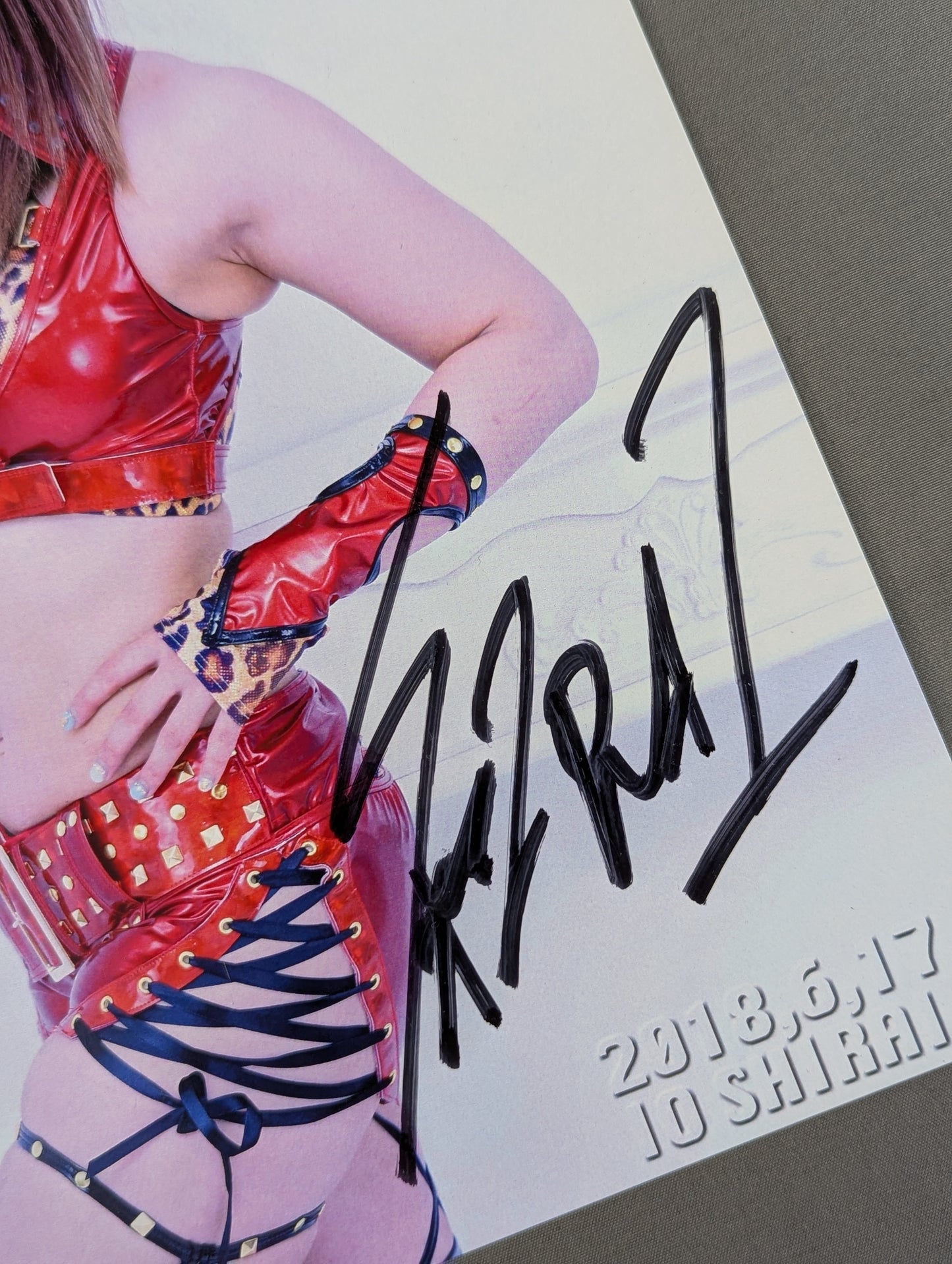 ★LAST MATCHE OF STARDOM★ Io Shirai (Iyo Sky) hand signed autograph  Pro-Photo  (H-5 )