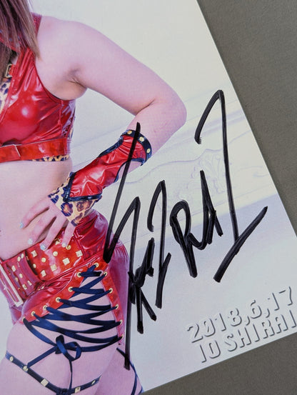 ★LAST MATCHE OF STARDOM★ Io Shirai (Iyo Sky) hand signed autograph  Pro-Photo  (H-5 )