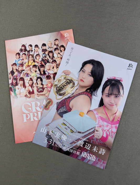 東京女子プロレス「GRAND PRINCESS '24」非売品ポストカードセット