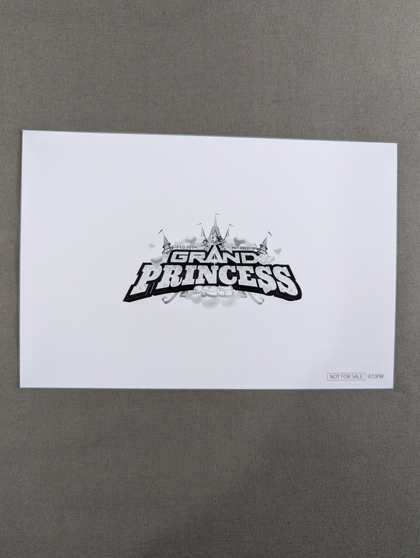 Tokyo Joshi Pro Wrestling "GRAND PRINCESS '25" Postcards not sold in stores