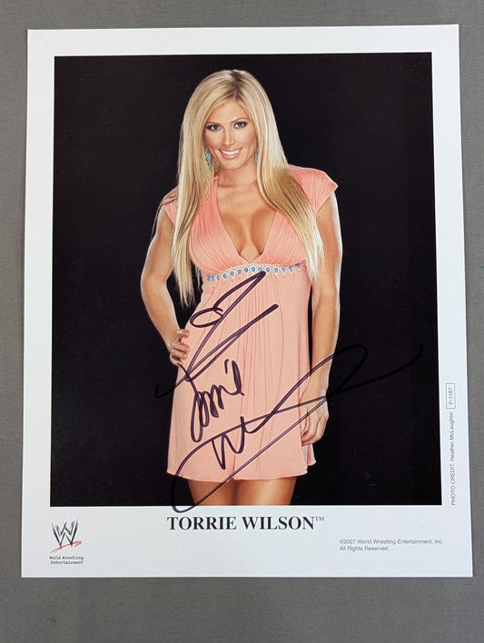 WWE トリー・ウィルソン 直筆サイン入り ポートレート