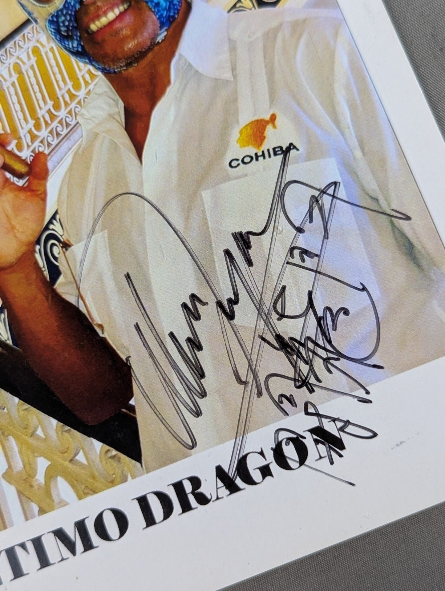 Ultimo Dragon hand signed autograph  Pro-Photo (C-1)