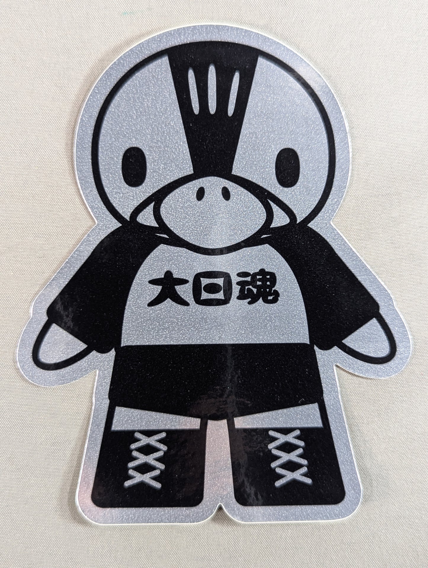デスかもくん ステッカー②(シルバー)