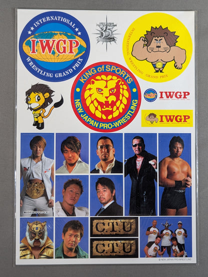 新日本プロレス「35th ANNIVERSARY」 ステッカーシート