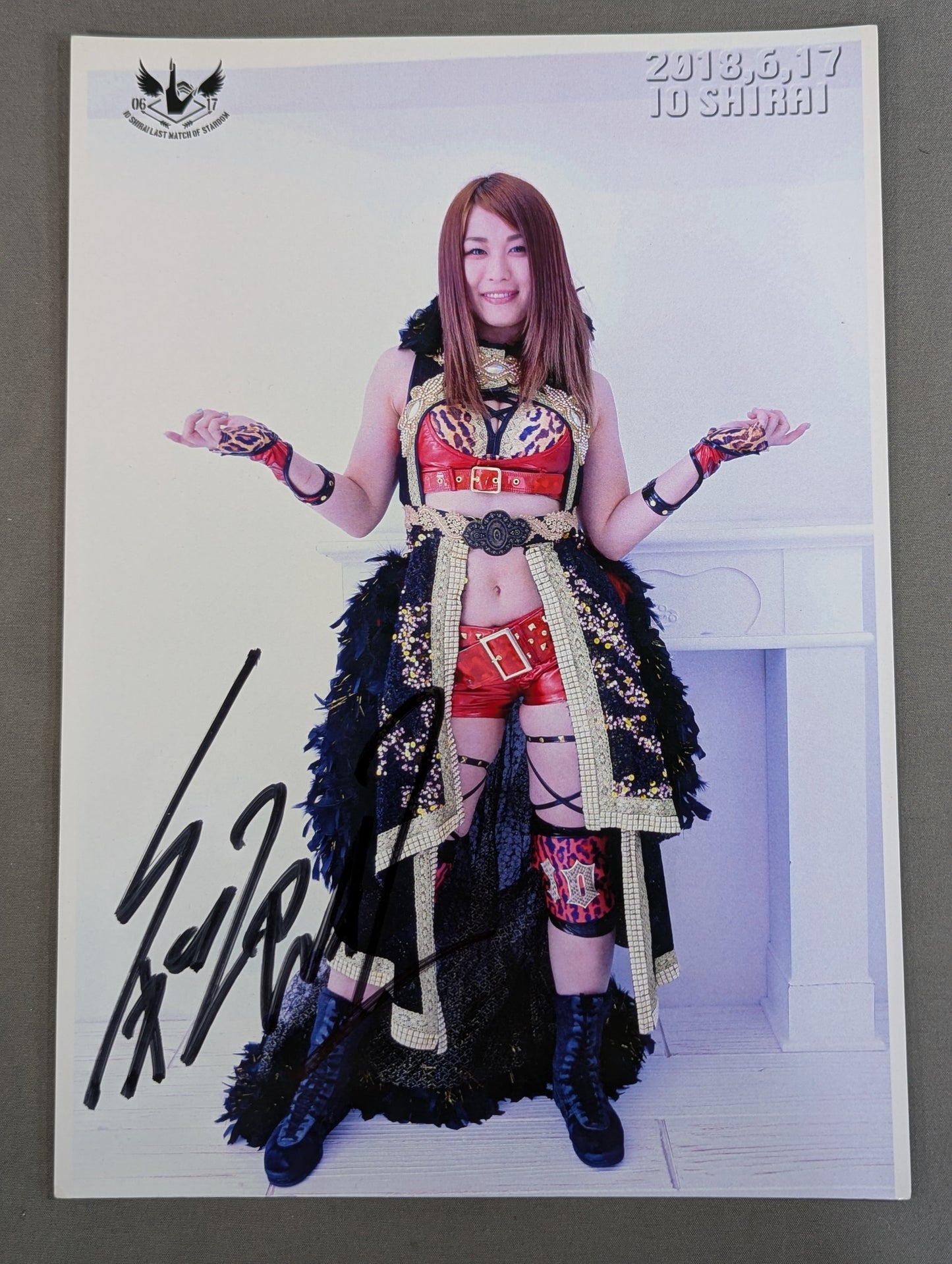 ★LAST MATCHE OF STARDOM★ Io Shirai (Iyo Sky) hand signed autograph  Pro-Photo  (H-9 )