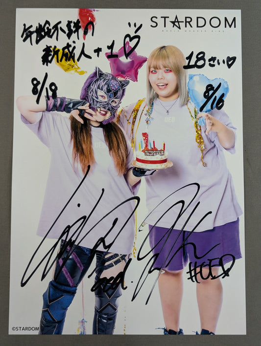 スターライト・キッド＆琉悪夏 スターダム ポートレート