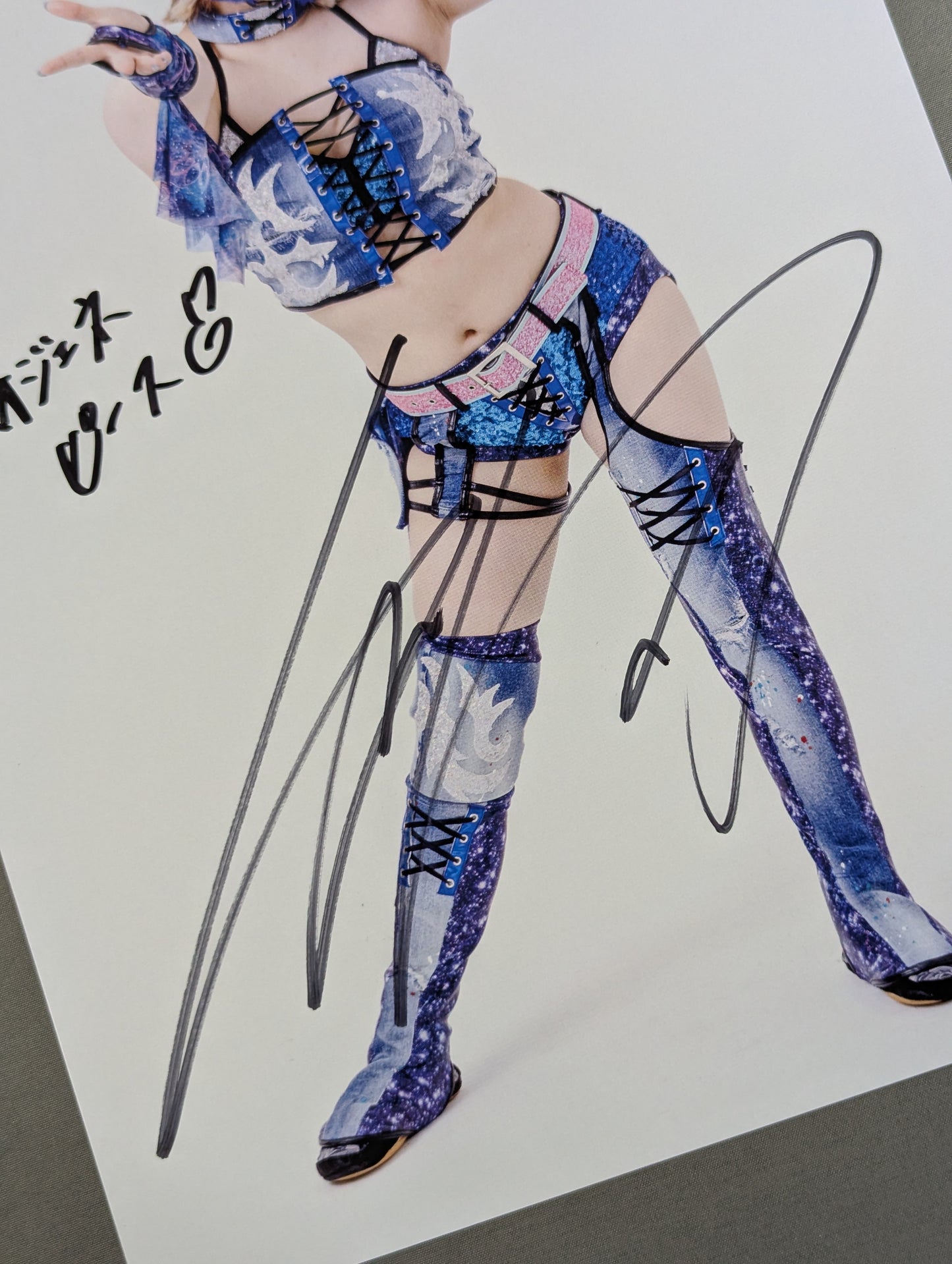 STARLIGHT KID  hand signed autograph  Starda Mu Pro-Photo (J-2)