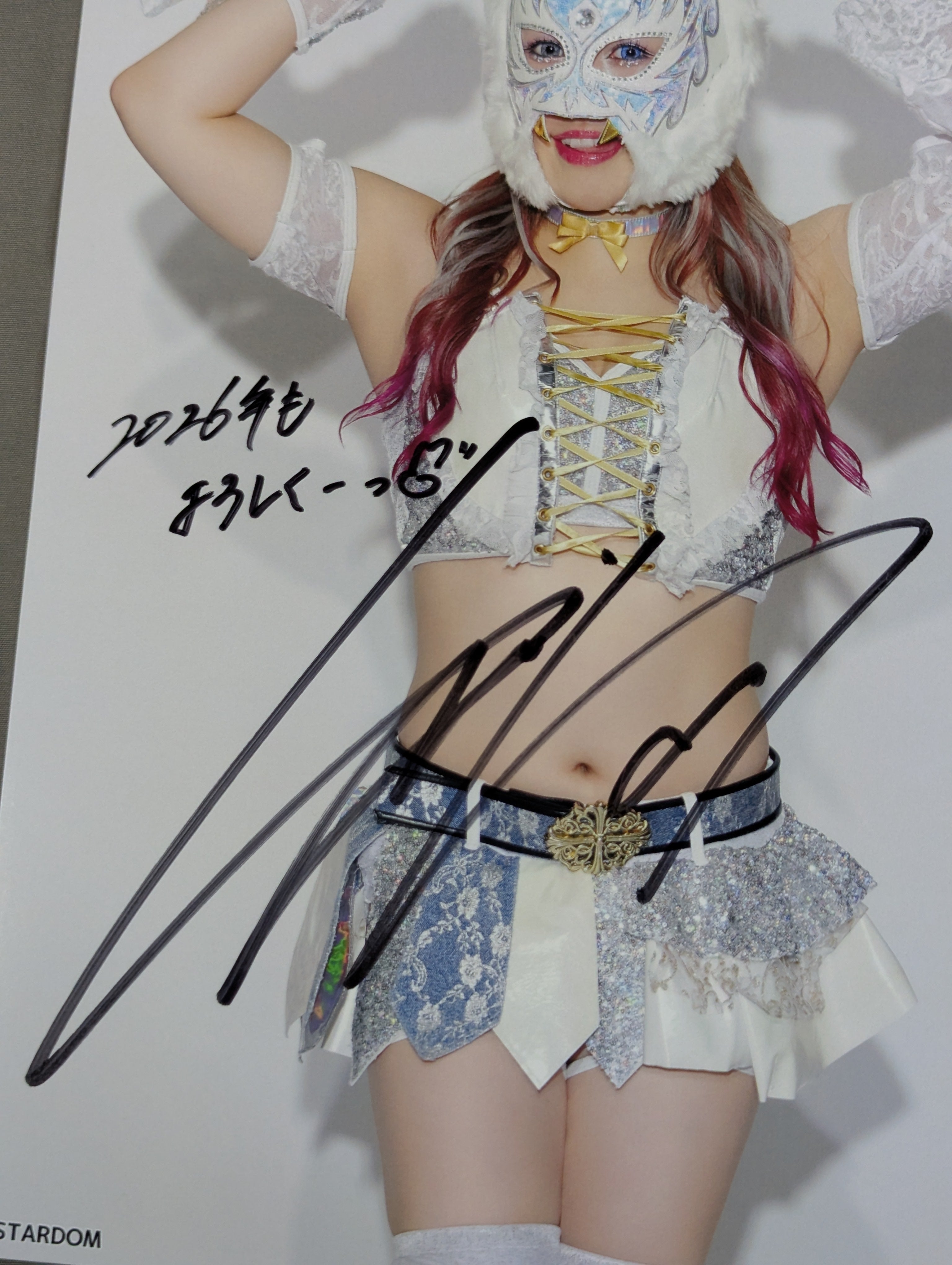 スターライト・キッド 直筆サイン入り スターダムポートレート(J-3