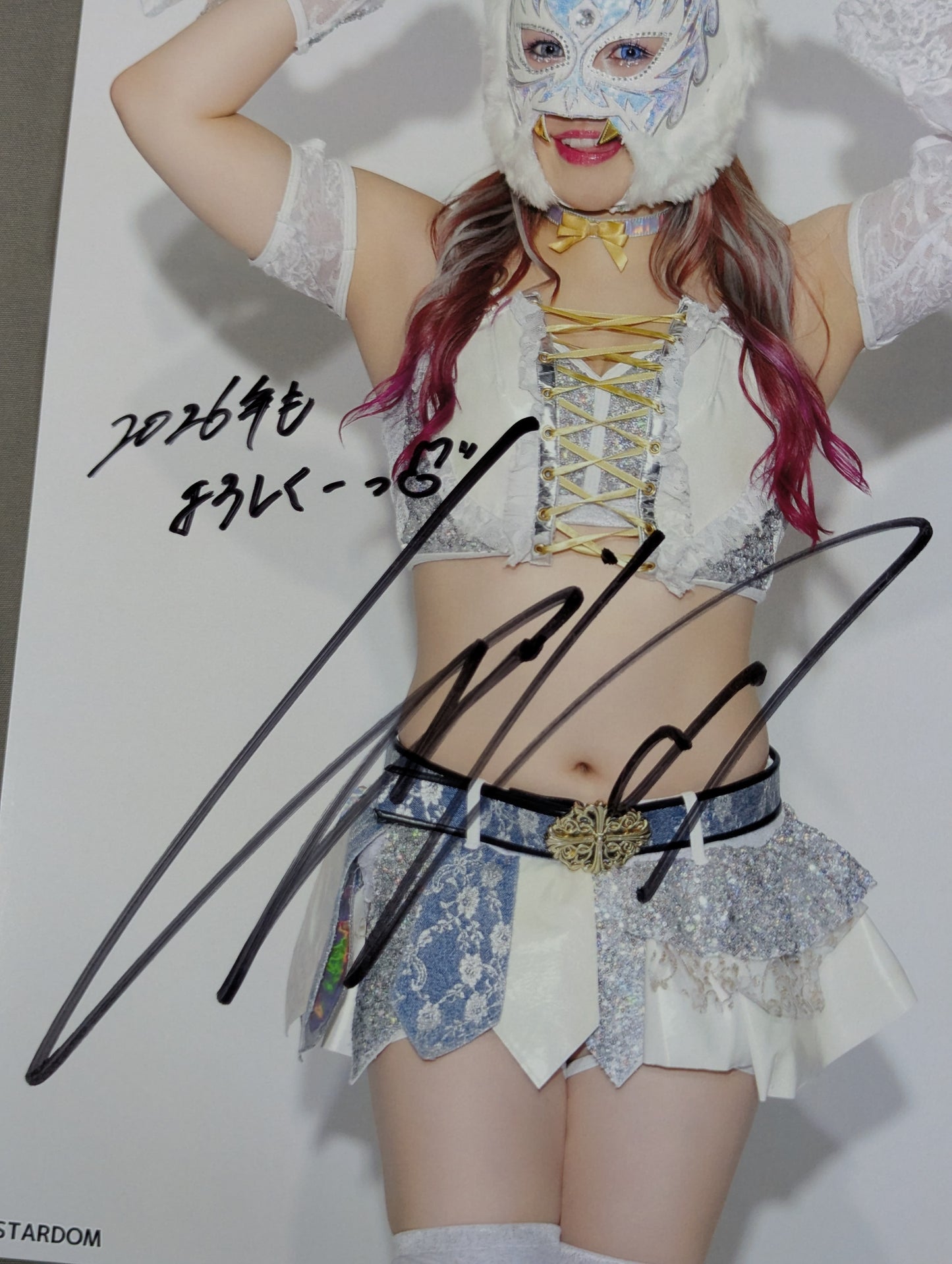 STARLIGHT KID  hand signed autograph  Starda Mu Pro-Photo (J-3)