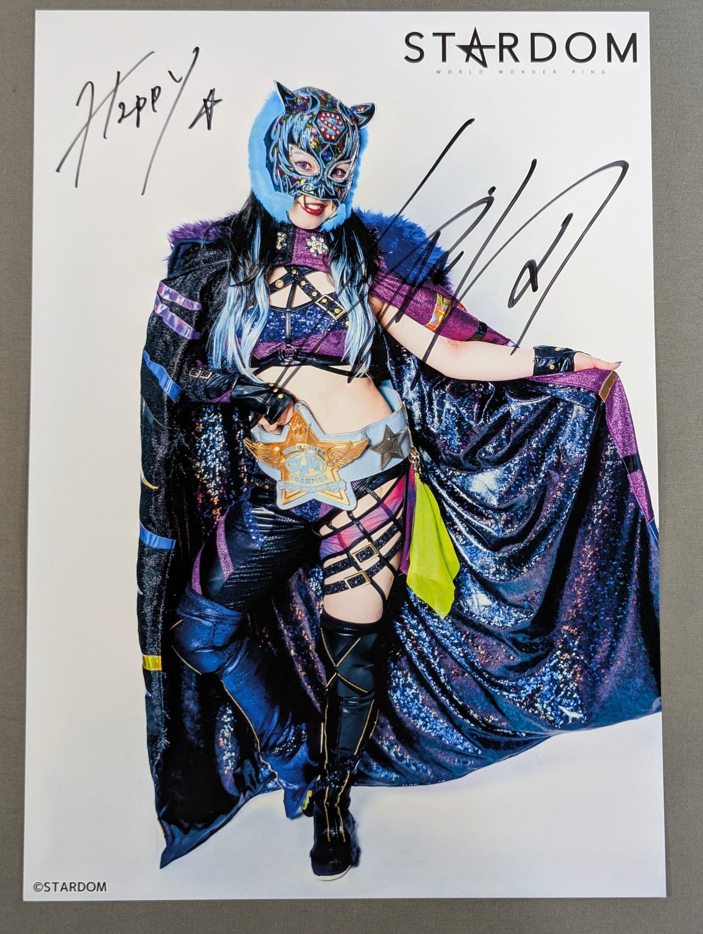 STARLIGHT KID  hand signed autograph  Starda Mu Pro-Photo (J-4)
