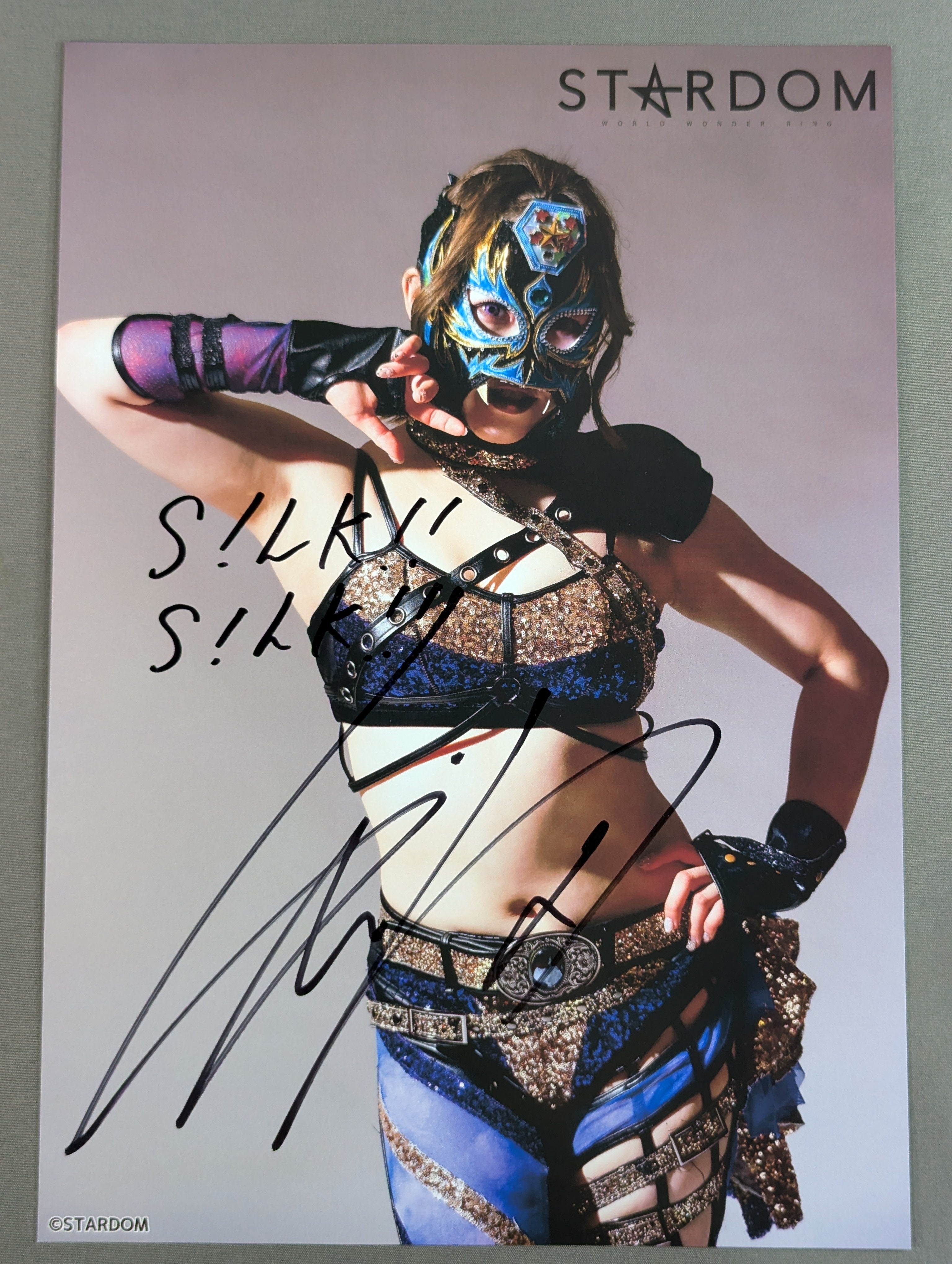 スターライト・キッド 直筆サイン入り スターダムポートレート(K-5