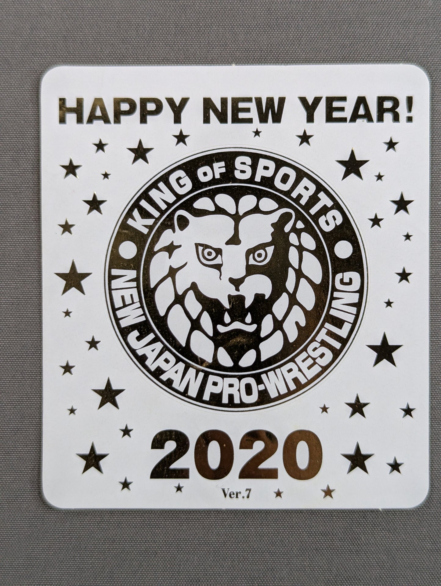 ライオンマーク 「HAPPY NEW YEAR! 2020」 ステッカー