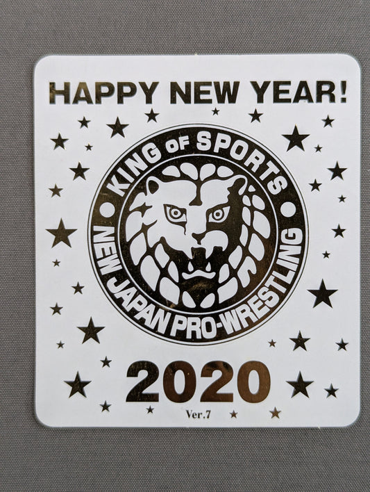 ライオンマーク 「HAPPY NEW YEAR! 2020」 ステッカー
