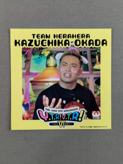 オカダ・カズチカ「Y.T.R! V.T.R!」ステッカー