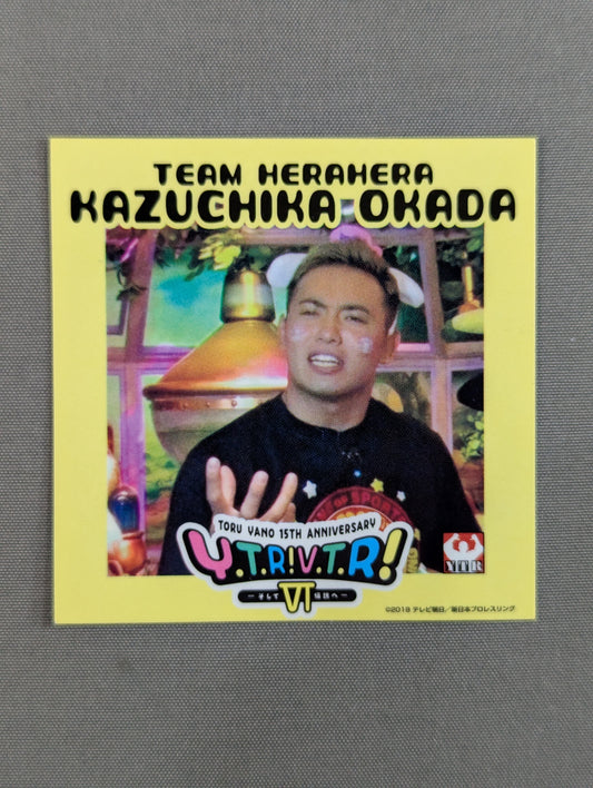 オカダ・カズチカ「Y.T.R! V.T.R!」ステッカー