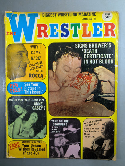 THE Wrestler August 1968 issue
