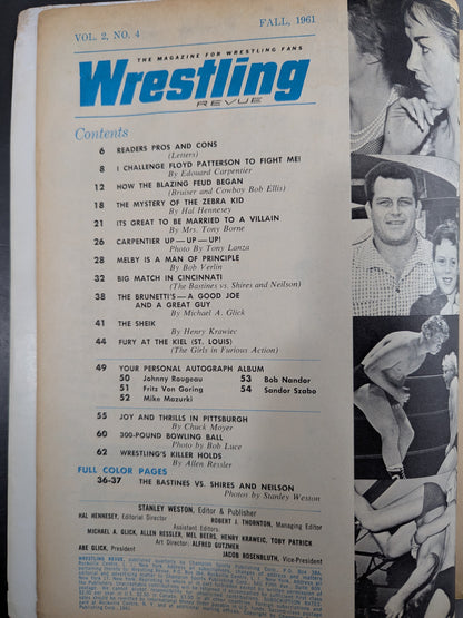 Wrestling REVUE Autumn 1961 Issue