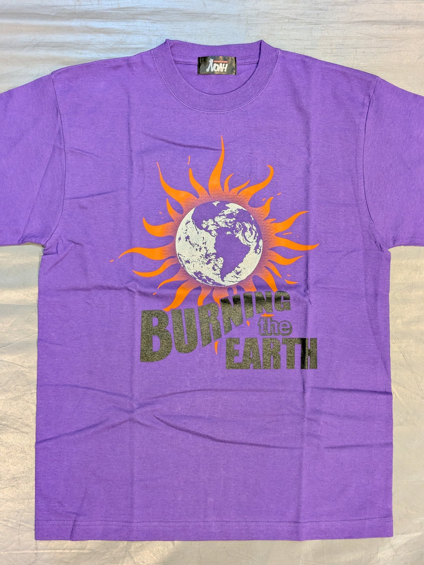 小橋建太「BURNING the EARTH」ロングスリーブTシャツ(パープル)