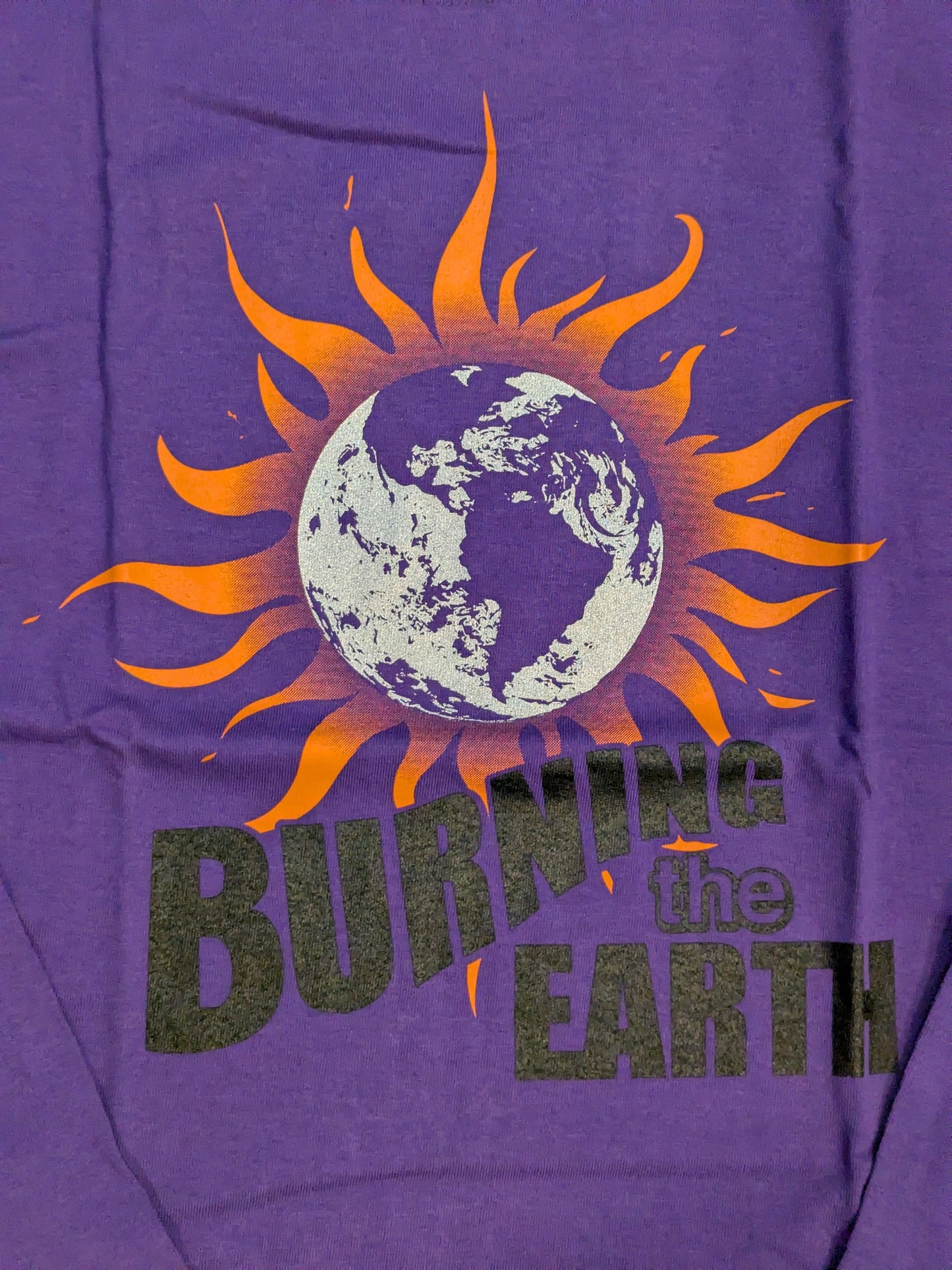 小橋建太「BURNING the EARTH」ロングスリーブTシャツ(パープル)